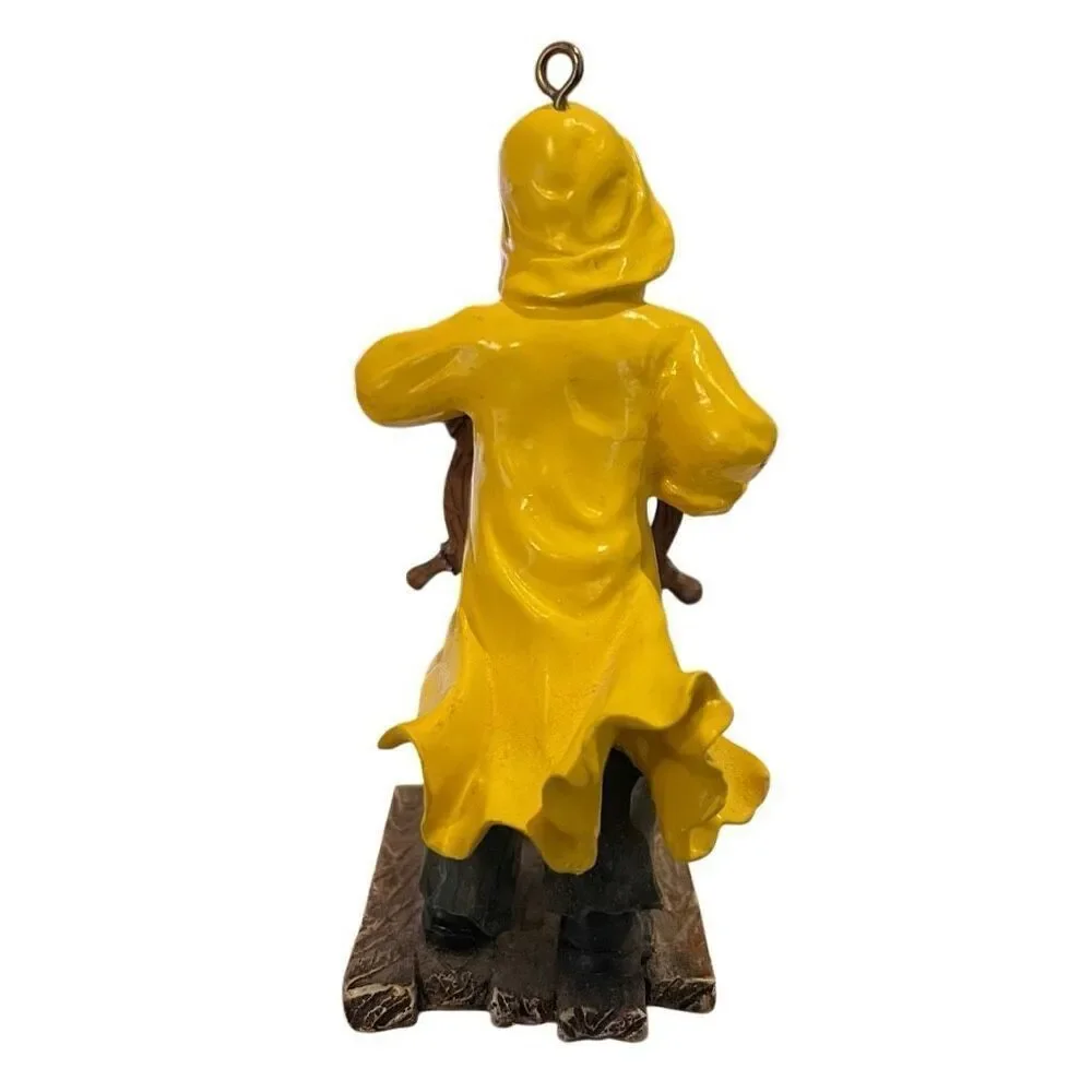 Vtg Beachcombers Intl Collectible Ornaments “Whaler in Storm” Seaman Holiday